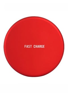 Buy Q16 Wireless Charger Qi Wireless Charging Pad Stand For iPhone 8 Plus X/Galaxy S8 Plus Red in UAE