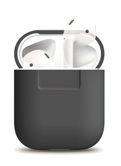 Buy Silicone Case For Apple AirPods Grey in UAE