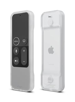 Buy Silicone Shockproof R1 Intelli Magnet Technology Case For Apple TV Remote White in UAE