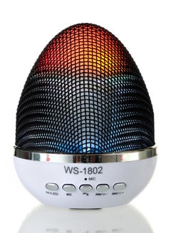 اشتري Portable Wireless Mini LED Bluetooth Speaker أسود / أبيض/ فضي في الامارات