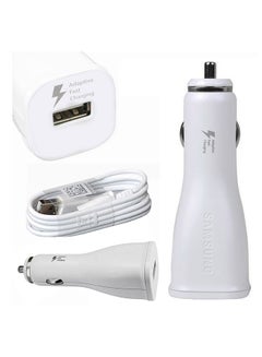 Buy Car Charger Fast Charging  With Cable White in Egypt