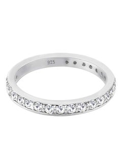 Buy 925 Sterling Silver Swarovski Crystal Band Ring in Saudi Arabia