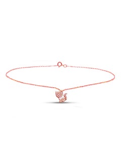 Buy 18K Rose Gold Kitty Mother Of Pearl Bracelet in UAE