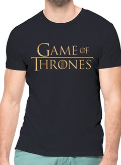 Buy Game Of Thrones Graphic Printed T-Shirt Black in Saudi Arabia