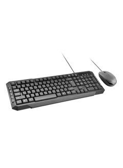 Buy EasyKey-3 Wired Keyboard With Mouse Set Black in UAE