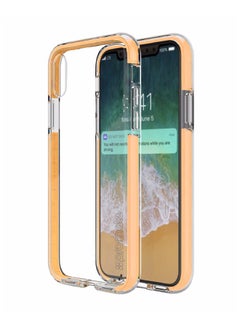 Buy Polycarbonate iPhone X Case, Super-Slim Protective Transparent Back Bumper Back Cover with Scratch Resistance and Drop Protection for 5.8 Inch Apple iPhone X Gold in Saudi Arabia