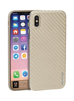 Buy Protective Case Cover For Apple iPhone X Gold in UAE