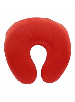 Buy U Shape Neck Pillow Memory Foam Red in UAE