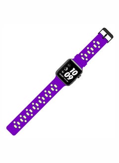 Buy Sport Edition Silicone Replacement Band For Apple Watch 42mm Series 1/2/3 Purple in UAE