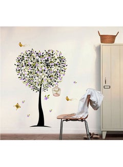 Buy Tree Heart Wall Stickers Home Decoration Diy Removable Wall Decals For Living Room Bedroom Medium Sta-176 Multicolour 50x70cm in UAE