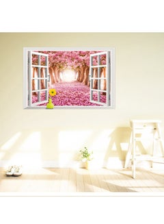 Buy Flowersome Window Wall Decal - Large - STA-182 Multicolour 60x90centimeter in UAE