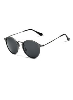 Buy Full Rim Round Frame Polarized Sunglasses - Lens Size: 53 mm in Saudi Arabia