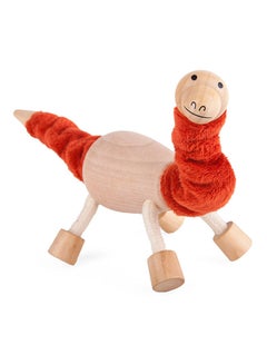 Brontosaurus by ANAMALZ USA seller Wooden Toy Dinosaur with flexible limbs 