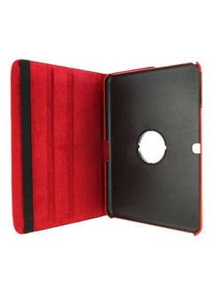 Buy 360-Degree Rotating Stand Flip Case Cover For Samsung Tab 4 T530/T531 Red in UAE