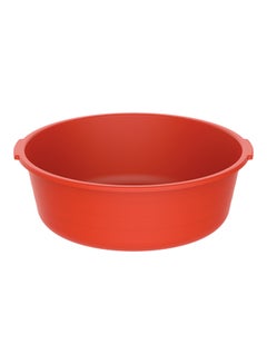 Buy 14" Round Plastic Basin Tub 8.5L Red in UAE