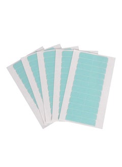 Buy 5-Piece Waterproof Double Sided Hair Extension Adhesive Tape Blue 0.8 X 4cm in UAE