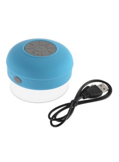 Buy Wireless Waterproof Bluetooth Speaker With Mic Blue in UAE