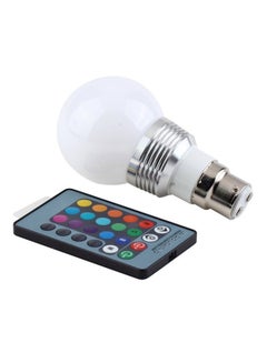 Buy 16 Colours LED Light Lamp Bulb With Remote Control Multicolour in UAE