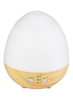 Buy Egg Shaped USB Ultrasonic Air Purifier Aroma Diffuser White/Beige in Saudi Arabia