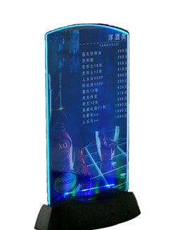 Dual-Side Acrylic LED Light Table Menu Restaurant Card Display Holder Stand  Multicolour