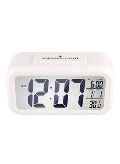 Buy Digital Display Electronic Alarm Clock White in UAE