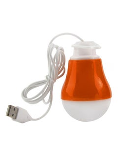 Buy Portable LED Bulb Lamp With USB Orange in Saudi Arabia