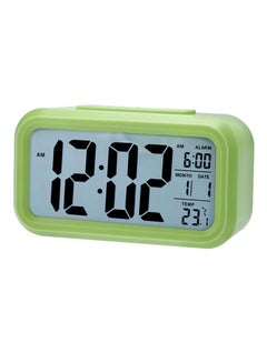 Buy LED Digital Electronic Alarm Clock With Calendar And Thermometer Green in Saudi Arabia