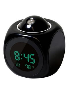 Buy LCD Projection Digital Alarm Clock Black 15 x 11 x 2.5cm in Saudi Arabia