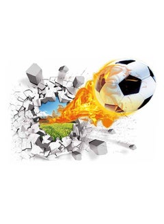 اشتري 3D Soccer Wall Sticker Multicolour في السعودية
