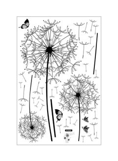 Buy Dandelion Romantic Wall Sticker PVC Stickers Black in UAE