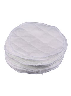 Buy 12-Piece Reusable Nursing Breast Pads Set in Saudi Arabia