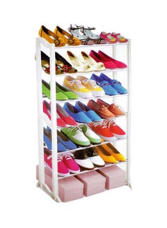 Buy 7 Tier Shoe Rack White 100cm in UAE