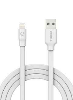 Buy Flat Lightning Cable White in UAE