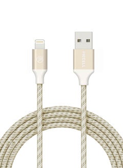 Buy Braided Lightning Cable Gold in Saudi Arabia