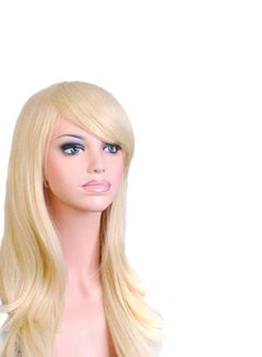 Buy Wavy Hair Wig For Cosplay Party Costume Light Blonde in UAE