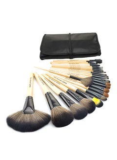 Buy Professional Cosmetic Brush Set With Folding Bag Cream in Saudi Arabia