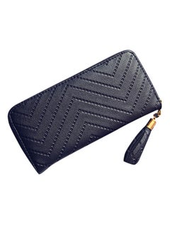 Buy Zipper Closure Wallet Blue in UAE