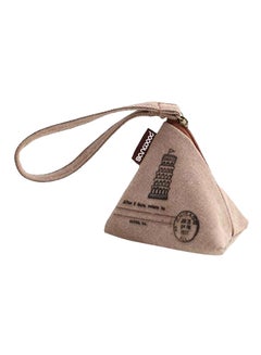 Buy Mini Triangle Coin Purse With Strap Multicolour in UAE