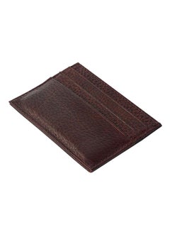 Buy Slim Credit Card Holder Case Brown in Saudi Arabia