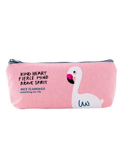 Buy Lovely Flamingo Pencil Pouch Pink in Saudi Arabia