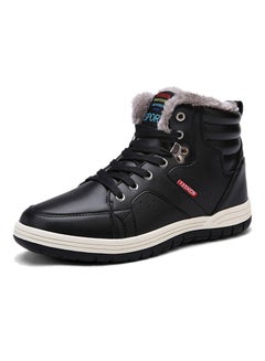 Buy Anti-Slip Ankle Snow High Top Sneaker Black in UAE