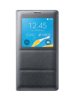 Buy S-View Flip Case Cover For Samsung Galaxy Note 4 Charcoal Black in UAE