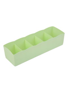 اشتري 5-Grid Multifunction Undergarments And Socks Storage Box Green في الامارات