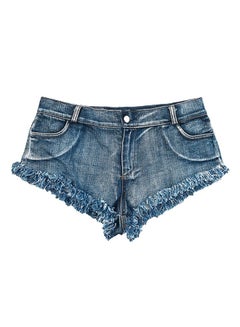 Buy Meileiya Women Shorts Minipants Hot Pants Denim Shorts For Hot Summer Blue in Saudi Arabia