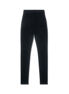 Buy Stretchable High-Rise Pencil Jeans Black in UAE