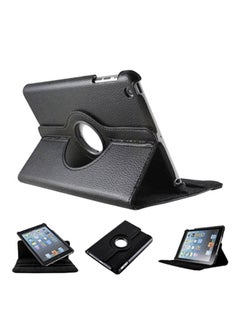 Buy 360 Degree Rotating Leather Case Cover With Built-In Stand For Apple iPad mini Black in UAE