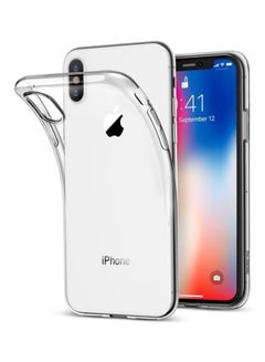 Buy Protective Case Cover With Screen Protector For Apple iPhone X Clear in Saudi Arabia