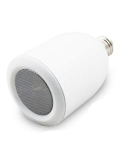 Buy Portable Bluetooth Speaker With LED Light For iPhone/iPad/Smartphones White in Saudi Arabia