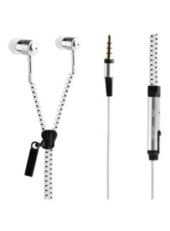 Buy In-Ear Zip Stereo Headphone Silver in UAE