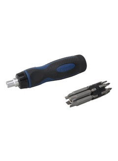 Buy 14 Piece Ratchet Screwdriver And Bits Set Blue/Black in UAE